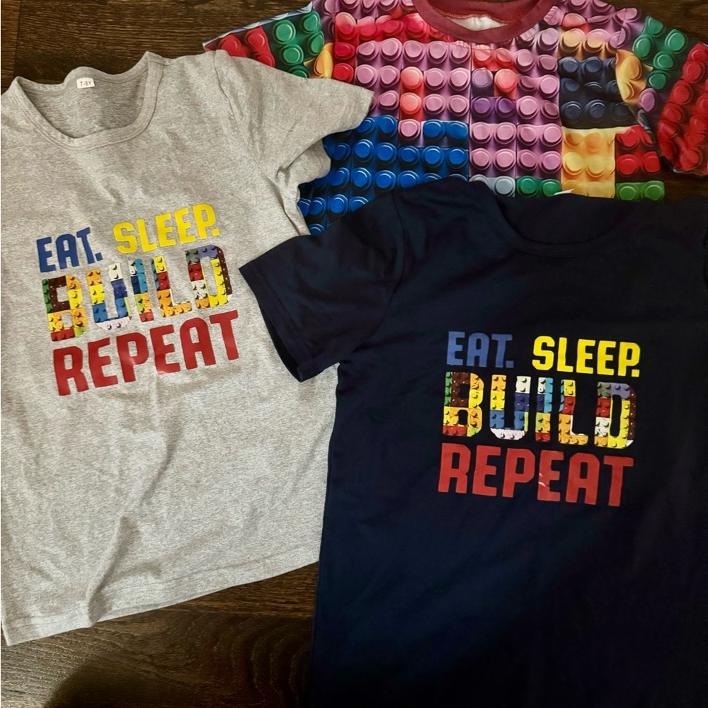 Lego Gray and Blue T-Shirts